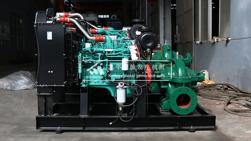 抚州市两台柴油机水泵机组成功出厂