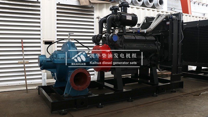 安庆工程610kw柴油机水泵机组成功出厂